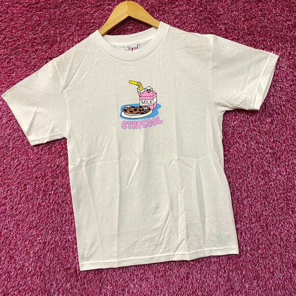 Staycool Milk Cookies Graphic Design T-Shirt Small - Picture 3 of 4